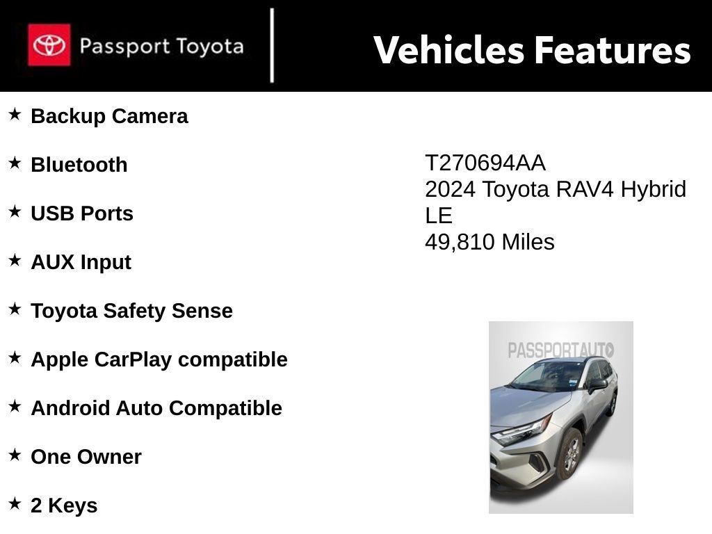 2024 Toyota RAV4 Hybrid LE