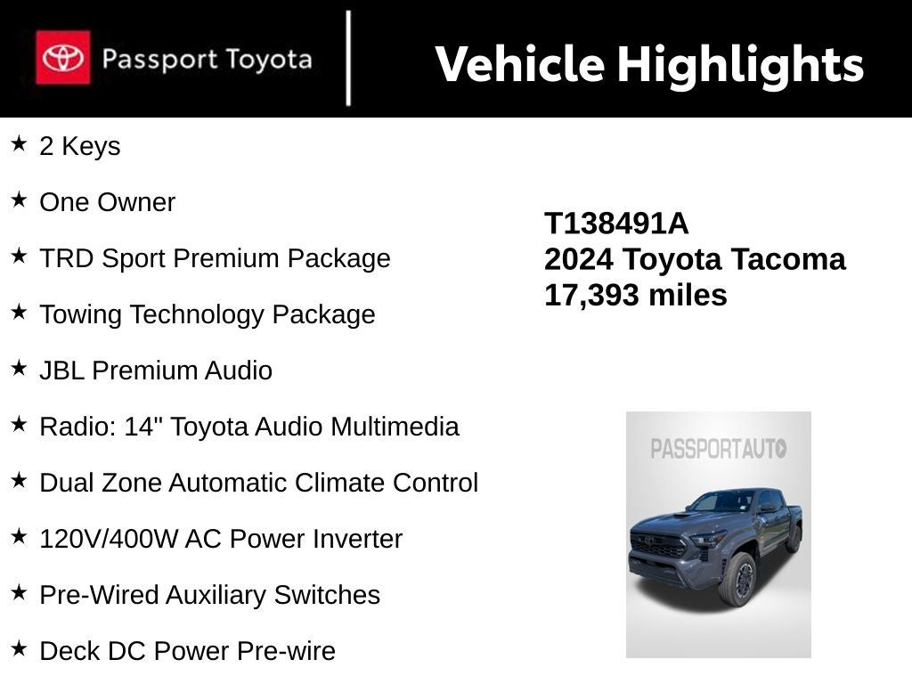 2024 Toyota Tacoma TRD Sport
