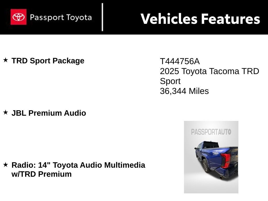 2025 Toyota Tacoma TRD Sport