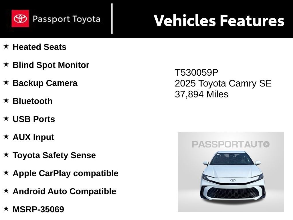2025 Toyota Camry SE