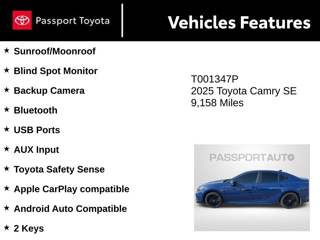2025 Toyota Camry SE