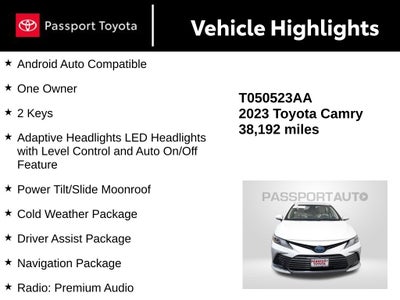 2023 Toyota Camry Hybrid XLE