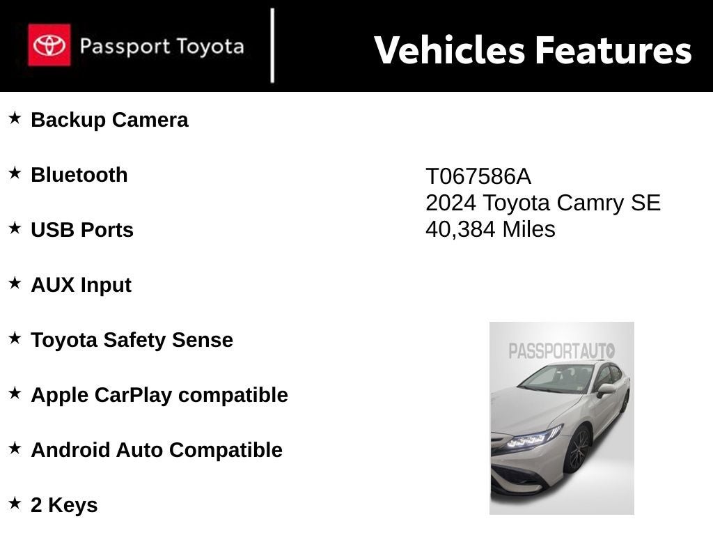 2024 Toyota Camry SE