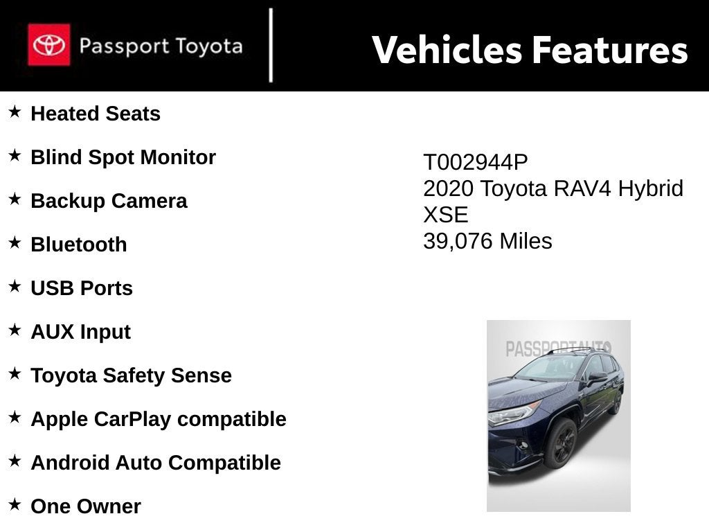 2020 Toyota RAV4 Hybrid XSE