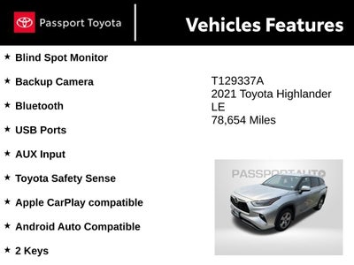 2021 Toyota Highlander LE