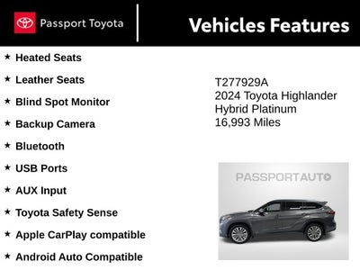 2024 Toyota Highlander Hybrid Platinum