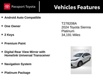 2024 Toyota Sienna Platinum 7 Passenger
