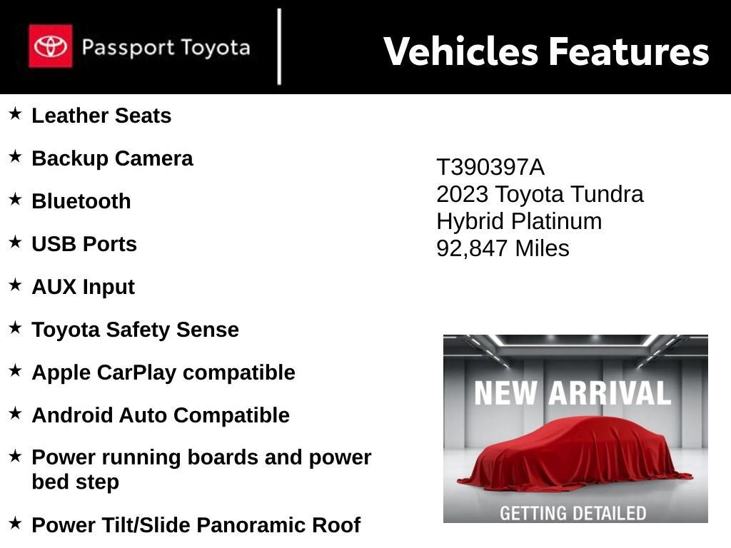 2023 Toyota Tundra Hybrid Platinum