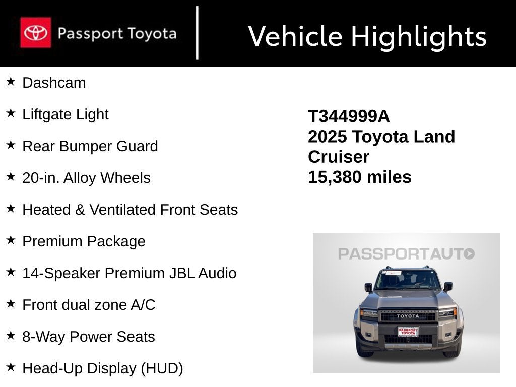 2025 Toyota Land Cruiser 4WD