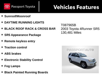 2003 Toyota 4Runner SR5 V6