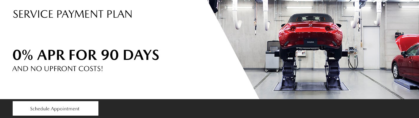 SERVICE PAYMENT PLAN 0% APR for 90 days and no upfront cost