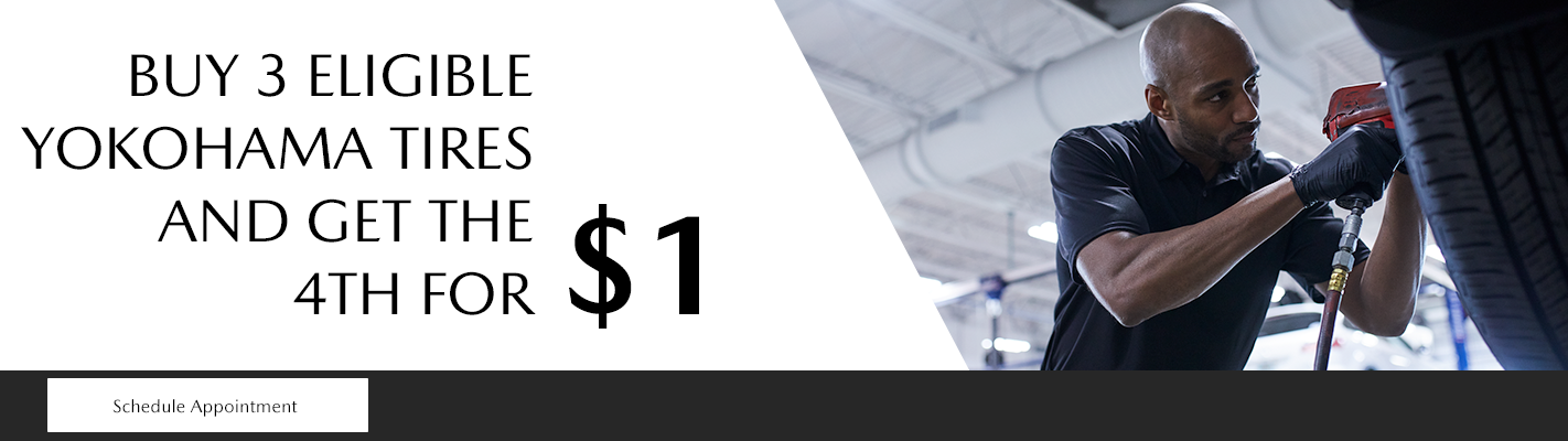 Buy 3 Yokohama tires and get the 4th for $1